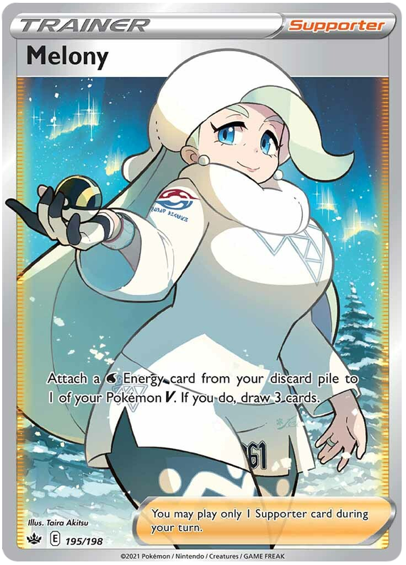 pokemon sword and shield chilling reign rare cards Melony (195/198) [Sword & Shield: Chilling Reign] – Game Grid North Ogden