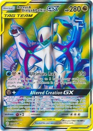 Arceus & Dialga & Palkia GX (Full Art) [SM