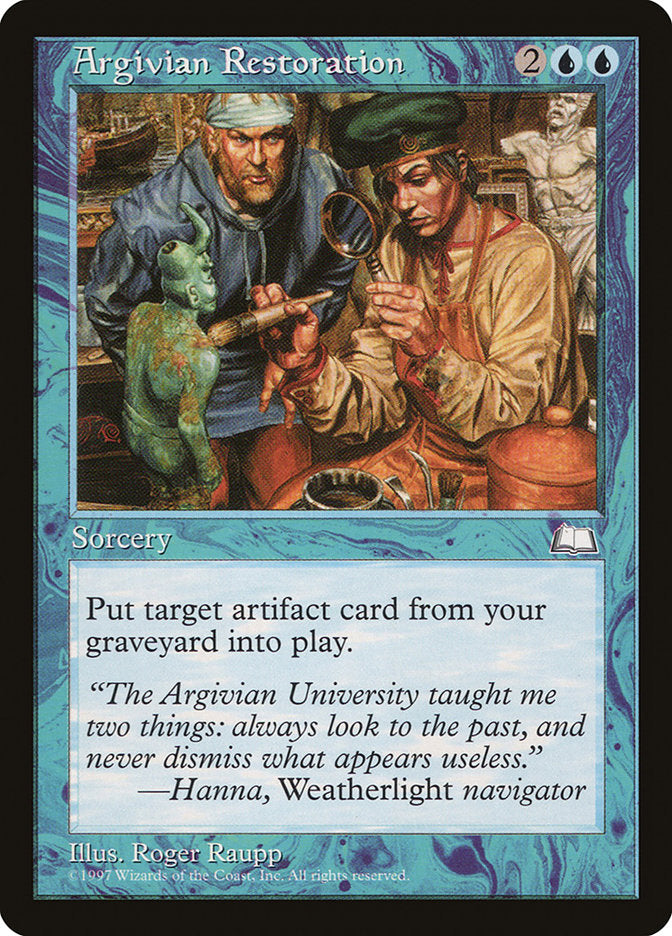 Argivian Restoration [Weatherlight] – Game Grid North Ogden