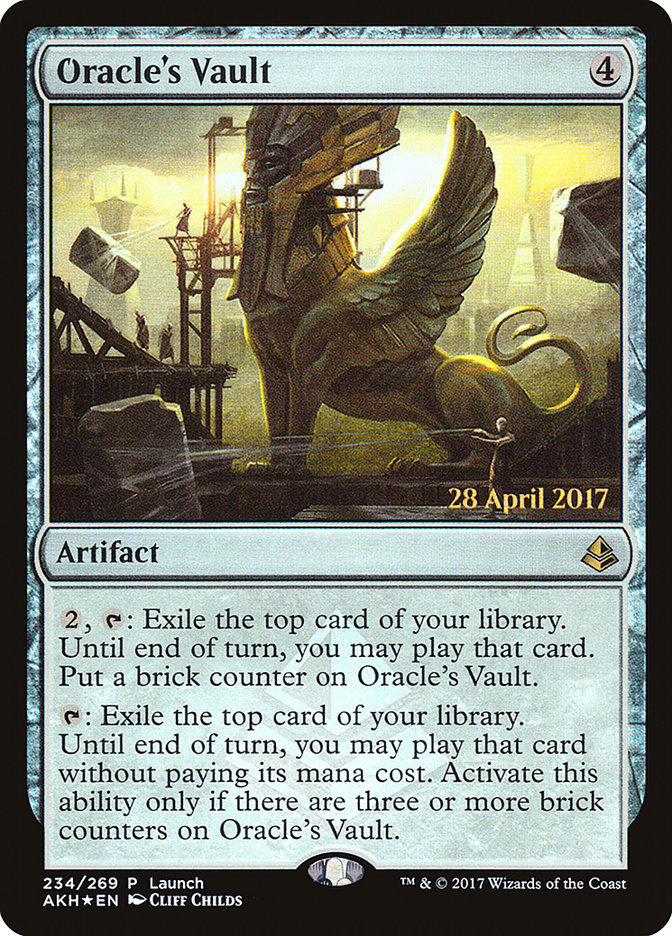 mtg exile the top card of your library mono red tingz Oracle's Vault (Launch) [Amonkhet Promos]
