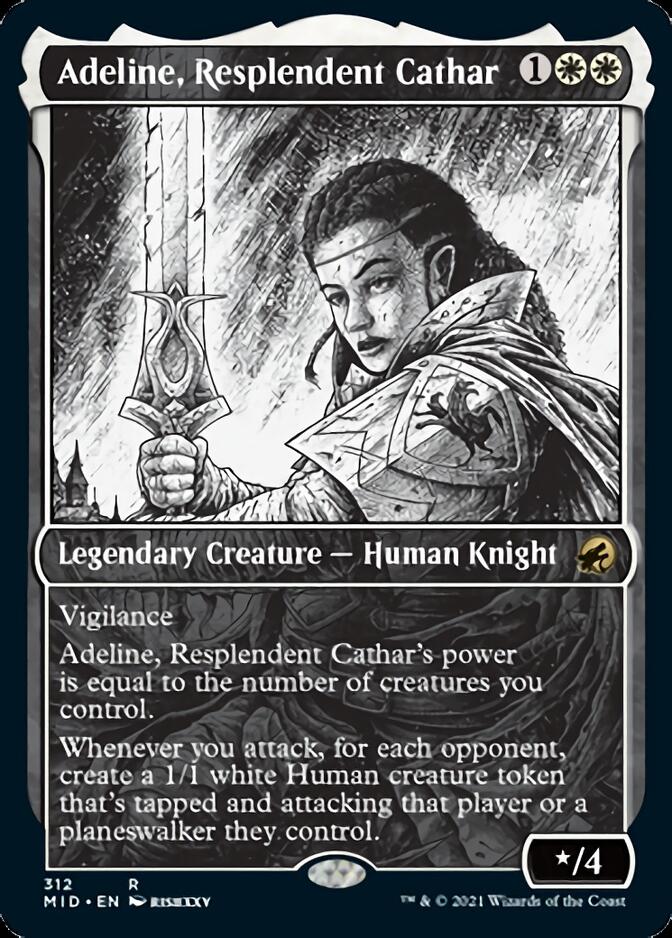 Adeline, Resplendent Cathar (Showcase Eternal Night) [Innistrad: Midnight  Hunt]