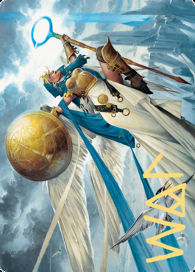 Linvala, Shield of Sea Gate Art Card (Gold-Stamped Signature) [Art Series: Zendikar Rising]