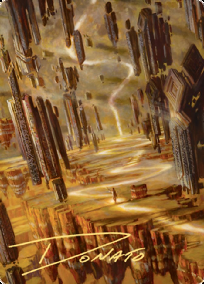Brightclimb Pathway Art Card (Gold-Stamped Signature) [Art Series: Zendikar Rising]
