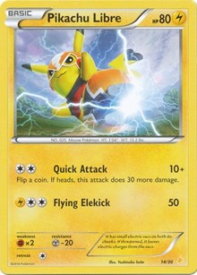 Pikachu Libre (14 - Non-Holo) [XY Trainer Kit: Pikachu Libre &amp; Suicune]