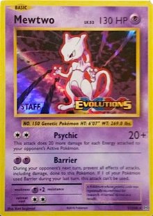 Mewtwo (XY Evolutions Staff Prerelease) [XY Promos]