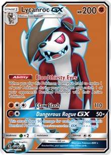 Lycanroc GX (Full Art) [SM - Guardians Rising]