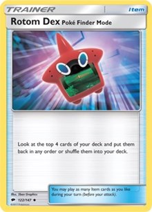 Rotom Dex Poke Finder Mode [SM - Burning Shadows]