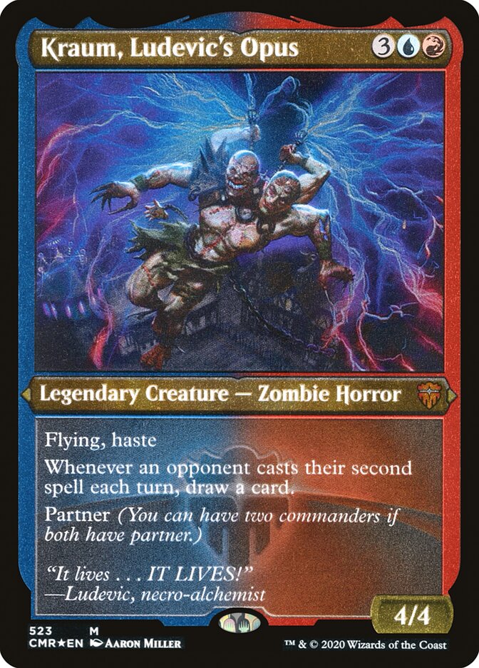 Kraum, Ludevic's Opus (Foil Etched) [Commander Legends]