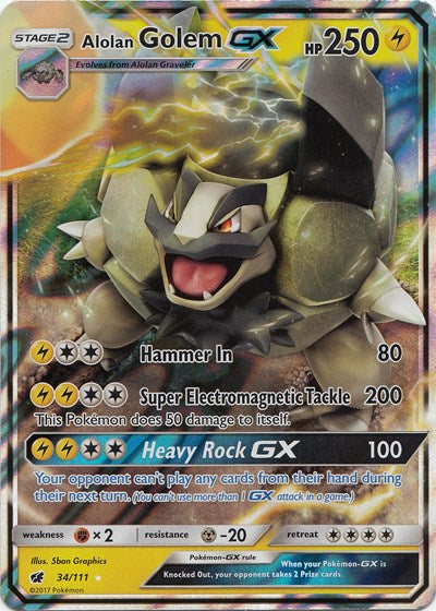 Alolan Golem GX [SM - Crimson Invasion]