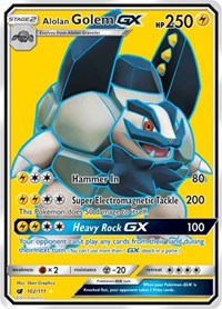 Alolan Golem GX (Full Art) [SM - Crimson Invasion]