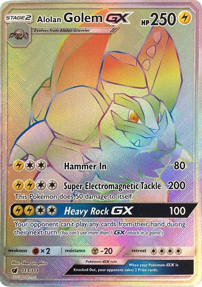 Alolan Golem GX (Secret) [SM - Crimson Invasion]