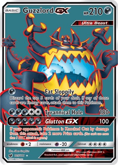 Guzzlord GX (Full Art) [SM - Crimson Invasion]