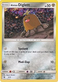 Alolan Diglett [McDonald's Promos 2017]
