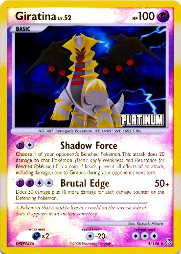 Giratina (Platinum) [Burger King Promos]
