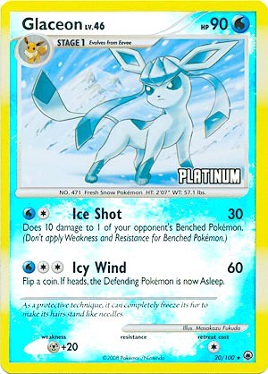Glaceon (Platinum) [Burger King Promos]