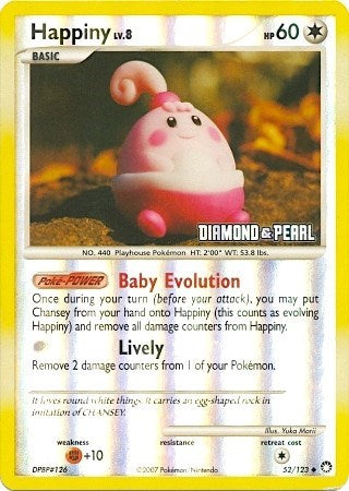 Happiny (Diamond &amp; Pearl) [Burger King Promos]