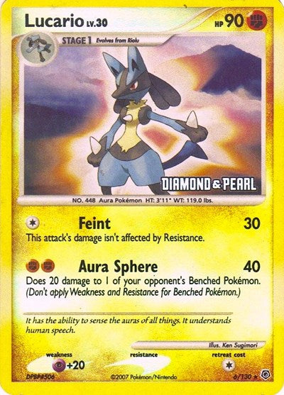 Lucario (Diamond &amp; Pearl) [Burger King Promos]