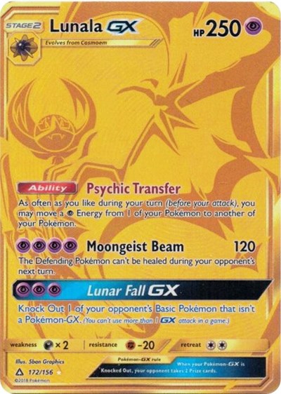 Lunala GX (Secret Rare) [SM - Ultra Prism]