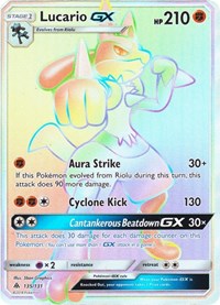 Lucario GX (Secret) [SM - Forbidden Light]