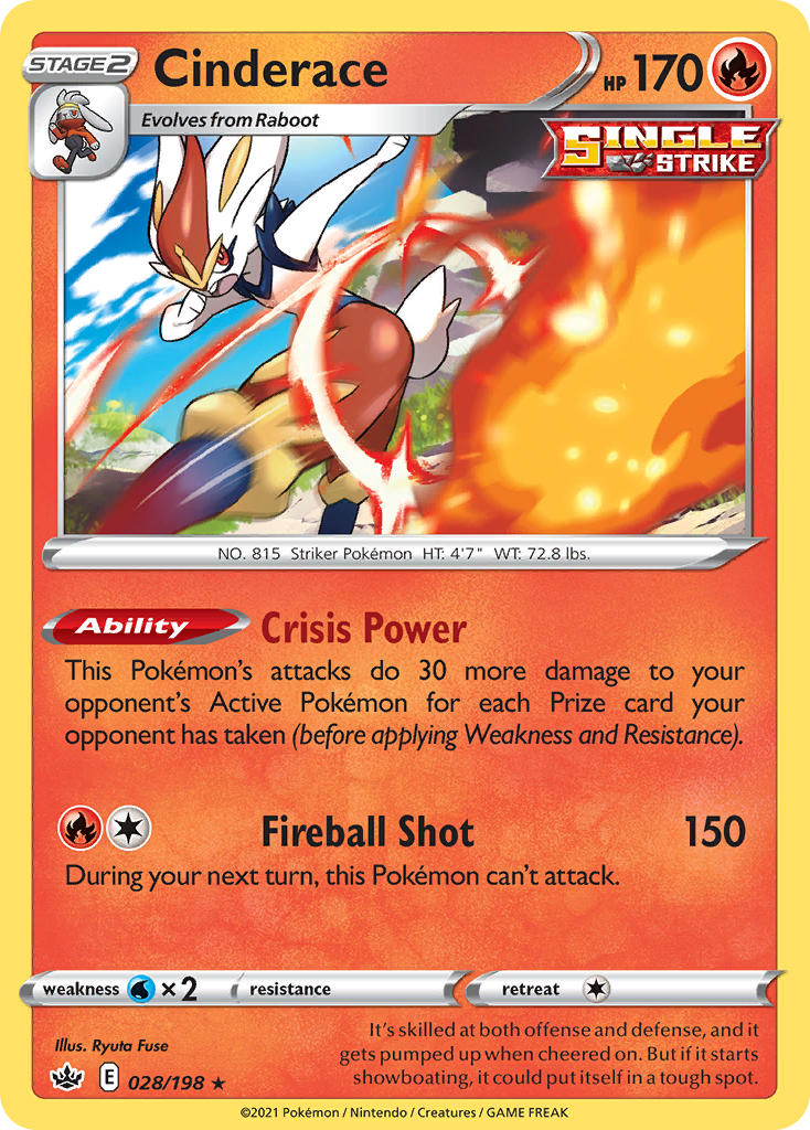 Cinderace (028/198) [Sword & Shield: Chilling Reign]
