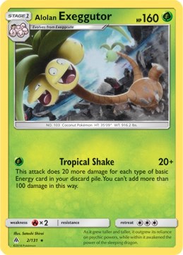 Alolan Exeggutor - 2/131 (SM Forbidden Light) [Deck Exclusives]