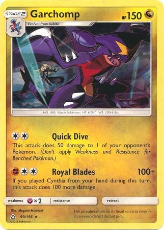 Garchomp - 99/156 (Cracked Ice Holo) [Deck Exclusives]