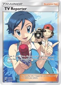 TV Reporter (Full Art) [SM - Celestial Storm]