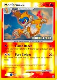Monferno (Diamoned &amp; Pearl) [Burger King Promos]