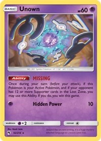 Unown (92) [SM - Lost Thunder]