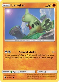 Larvitar (115) [SM - Lost Thunder]