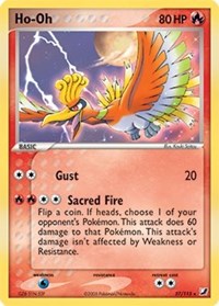 Ho-Oh (EX Unseen Forces) (Cosmos Holo) [Deck Exclusives]