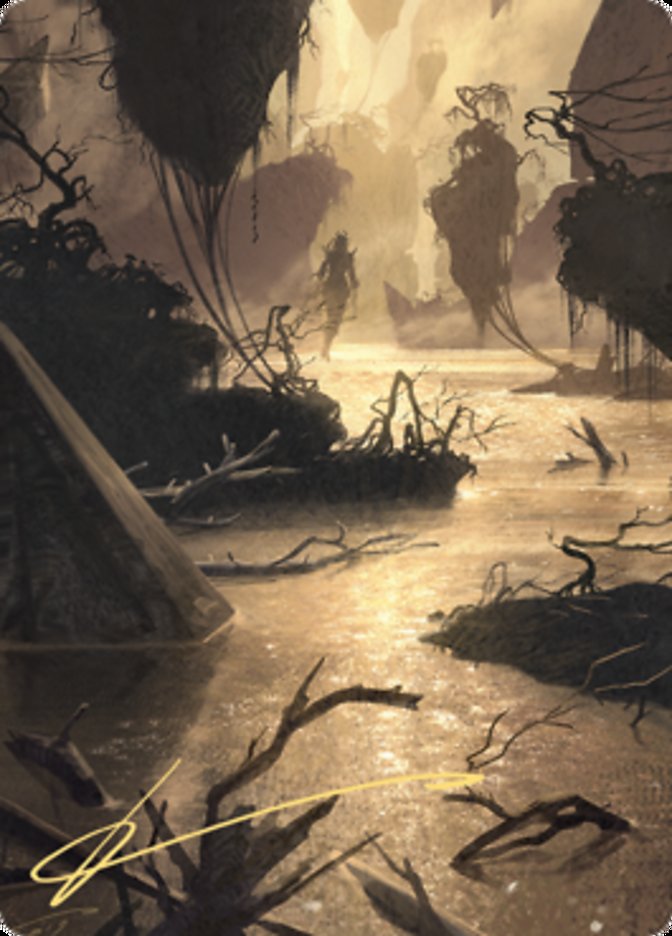 Murkwater Pathway Art Card (Gold-Stamped Signature) [Art Series: Zendikar Rising]