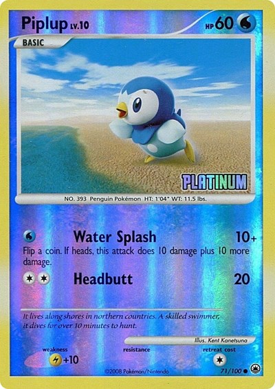 Piplup (Platinum) [Burger King Promos]