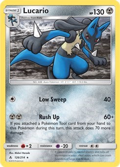 Lucario - 126/214 (SM - Unbroken Bonds) [Deck Exclusives]