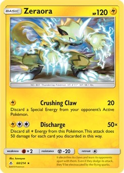 Zeraora - 60/214 (SM Unbroken Bonds) (Cracked Ice Holo) [Deck Exclusives]