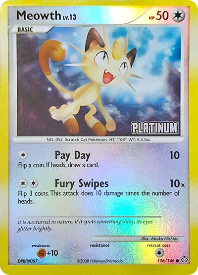 Meowth (Platinum) [Burger King Promos]
