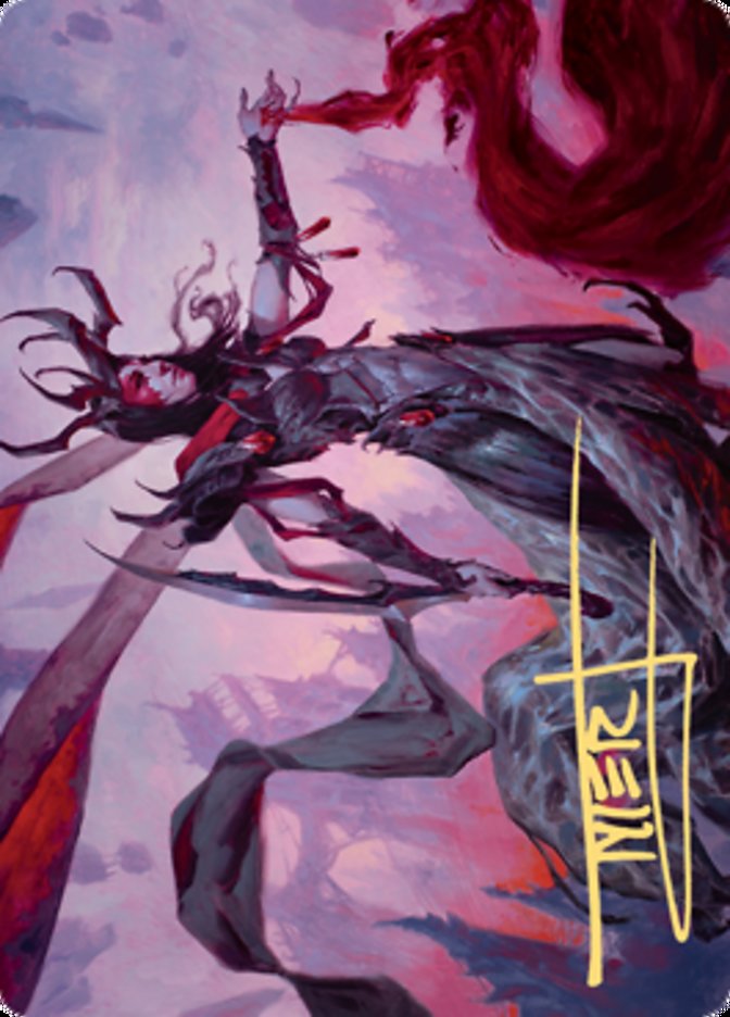 Drana, the Last Bloodchief Art Card (Gold-Stamped Signature) [Art Series: Zendikar Rising]