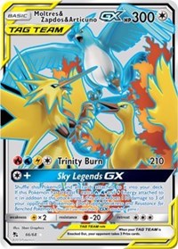 Moltres &amp; Zapdos &amp; Articuno GX (Full Art) [Hidden Fates]
