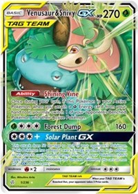 Venusaur &amp; Snivy GX [SM - Cosmic Eclipse]