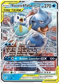 Blastoise &amp; Piplup GX [SM - Cosmic Eclipse]