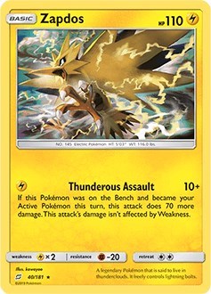 Zapdos - 40/181 [Deck Exclusives]