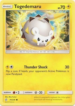 Togedemaru - 74/236 [SM - Cosmic Eclipse]