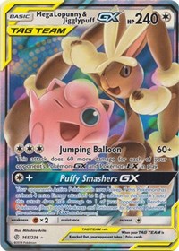 Mega Lopunny &amp; Jigglypuff GX [SM - Cosmic Eclipse]