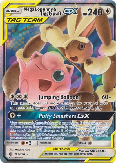 Mega Lopunny &amp; Jigglypuff GX [SM - Cosmic Eclipse]