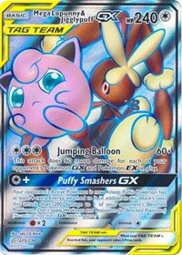 Mega Lopunny &amp; Jigglypuff GX (Full Art) [SM - Cosmic Eclipse]