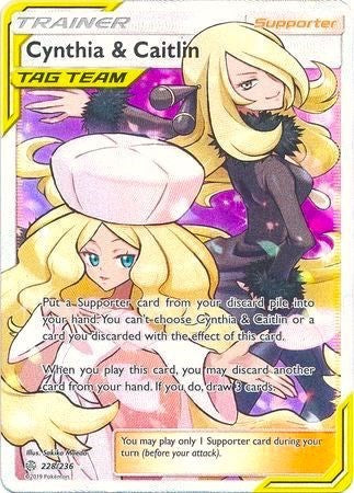 Cynthia &amp; Caitlin (Full Art) [SM - Cosmic Eclipse]
