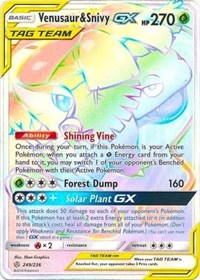Venusaur &amp; Snivy GX (Secret) [SM - Cosmic Eclipse]