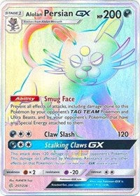 Alolan Persian GX (Secret) [SM - Cosmic Eclipse]