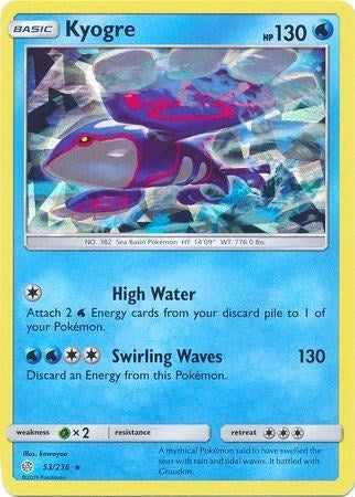 Kyogre - 53/236 (Cracked Ice Holo) [Deck Exclusives]