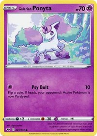 Galarian Ponyta [SWSH01: Sword &amp; Shield Base Set]